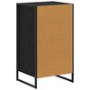 vidaXL Vitrina Roble Negro 81 x 36 x 150.5 cm Madera contrachapada