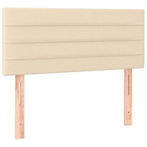 vidaXL Cabecero de tela color crema 80x5x78/88 cm