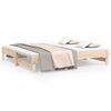 vidaXL Sof&aacute; cama extra&iacute;ble madera maciza de pino 2x(75x190) cm