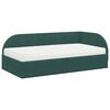 vidaXL Estructura de Cama Esquina con Colch&oacute;n 2 pcs Verde Terciopelo