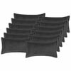 vidaXL Funda de almohada 12 uds. HOUTEN Gris oscuro 40 x 80 cm Boucl&eacute;