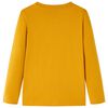 Camiseta infantil de manga larga color ocre 92