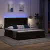 vidaXL Cama con almacenamiento y LED Negro 180 x 200 cm Terciopelo