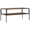 vidaXL Mesa lateral Madera envejecida 100 x 50 x 46 cm