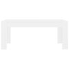 vidaXL Mesa de comedor madera contrachapada blanco 180x90x76 cm