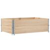 vidaXL Jardinera de madera maciza de pino 120x80 cm