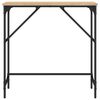vidaXL Mesa consola madera de ingenier&iacute;a roble Sonoma 75x32x75 cm