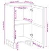 vidaXL Aparador Marr&oacute;n 40 x 33 x 75 cm Madera de mango maciza