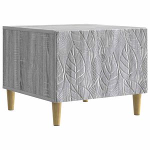 vidaXL Mesa de centro Sonoma gris 50 x 49 x 40 cm Madera de ingenier&iacute;a