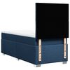 vidaXL Cama box spring con colch&oacute;n tela azul 90x190 cm