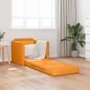 vidaXL Sof&aacute; cama de suelo 2 en 1 tela amarillo oscuro 112x174x55 cm