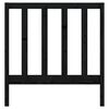 vidaXL Cabecero de cama madera maciza de pino negro 95x4x100 cm