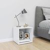 vidaXL Mueble para TV madera contrachapada blanco 37x35x37 cm