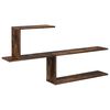 vidaXL Estante de pared Roble Ahumado 122 x 18 x 60 cm