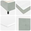 vidaXL Cama tipo Box Spring Gris Claro 90 x 200 cm Terciopelo