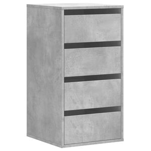 vidaXL Cajonera de esquina madera ingenier&iacute;a gris hormig&oacute;n 40x41x76 cm