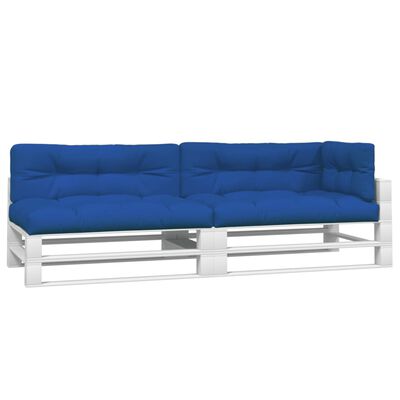 vidaXL Cojines para sofá de palets 5 unidades tela azul royal