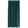 vidaXL Cortinas opacas 2 pcs Verde oscuro 140 x 175 cm Terciopelo