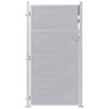 vidaXL Puerta de jard&iacute;n 85 x 174 cm Acero inoxidable Con cerradura