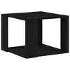 vidaXL Mesa de Caf&eacute; Roble Negro 40 x 40 x 30 cm Madera de ingenier&iacute;a