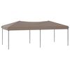 vidaXL Carpa para fiestas plegable gris taupe 3x6 m