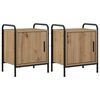 vidaXL Mesa de noche 2 uds. Roble artisan 40 x 30 x 50 cm