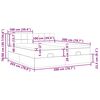 vidaXL Estructura de cama otomana con colchones tela crema 200x200cm