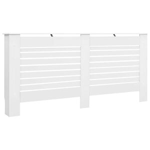 vidaXL Cubierta para radiador MDF blanco 172x19x81,5 cm