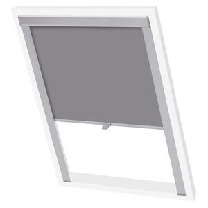 vidaXL Persiana opaca enrollable gris U08/808 GGL y GGU