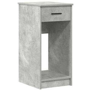 vidaXL Torre de ordenador con caj&oacute;n gris cemento 35x45x77 cm
