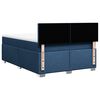 vidaXL Cama box spring con colch&oacute;n tela azul 140x190 cm