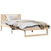 vidaXL Estructura de cama Natural 100 x 200 cm Madera de pino macizo