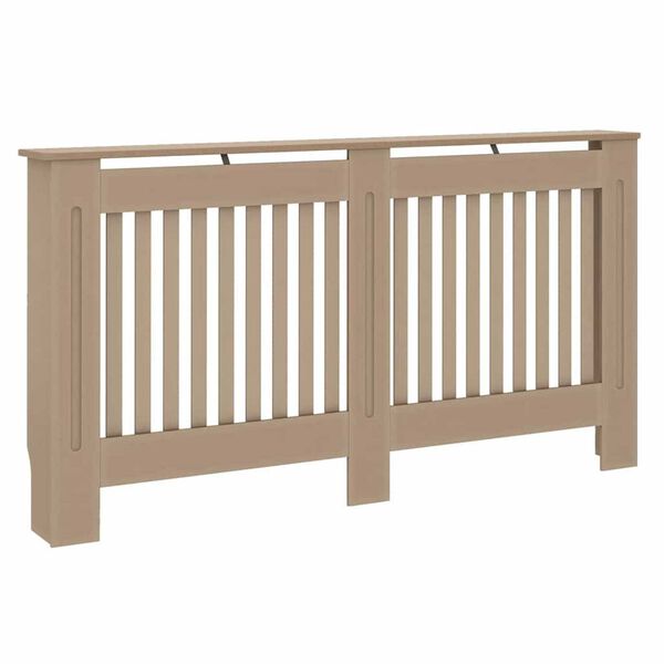 vidaXL Cubierta de Radiador 2 pcs Marr&oacute;n 152 x 19 x 81,5cm