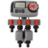 vidaXL Temporizador autom&aacute;tico con 4 estaciones sensor de humedad 3 V
