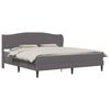 vidaXL Estructura de cama Gris 180 x 200 cm Cuero sint&eacute;tico