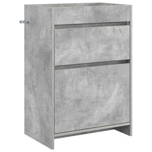 vidaXL Gabinete de ba&ntilde;o debajo del lavabo Gris Hormig&oacute;n