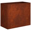 vidaXL Macetero de Jard&iacute;n Oxidado 60 x 30 x 50 cm Acero oxidado