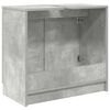 vidaXL Gabinete de Ba&ntilde;o con puerta Gris Concreto 64,5 x 33,5 x 59 cm