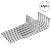 vidaXL Llave hexagonal 12 pcs Plateado 32 x 86 mm Acero