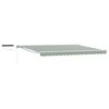 vidaXL Toldo Retr&aacute;ctil El&eacute;ctrico Verde y blanco 4,5 x 3 m