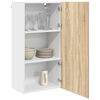 vidaXL Mueble colgante con puerta Roble Sonoma y 50 x 31 x 100 cm