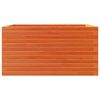 vidaXL Jardinera de madera maciza pino marr&oacute;n cera 90x60x46 cm