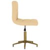 vidaXL Sillas de comedor giratorias 4 unidades terciopelo crema