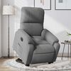 vidaXL Sill&oacute;n el&eacute;ctrico reclinable elevable tela microfibra gris