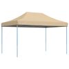 vidaXL Carpa de Fiesta Beige 279 x 410 x 315 cm Tela Oxford