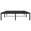 vidaXL Estructura de cama sin colch&oacute;n metal negro 120x200 cm