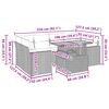 vidaXL Set sof&aacute;s de jard&iacute;n 7 piezas y cojines rat&aacute;n sint&eacute;tico beige