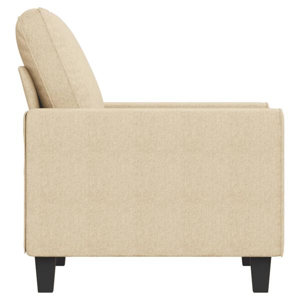 vidaXL Sill&oacute;n de tela color crema 60 cm
