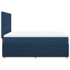 vidaXL Cama box spring con colch&oacute;n tela azul 140x190 cm