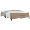 vidaXL Estructura de cama con colch&oacute;n Capuchino 140 x 190 cm tela
